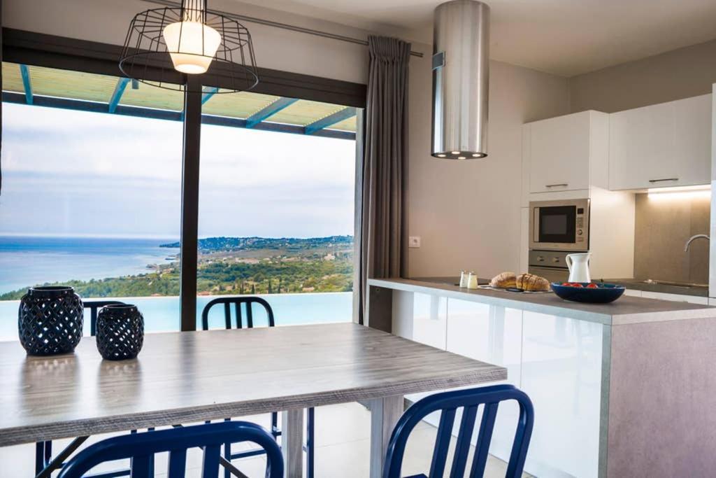 New Villa Blue With Private Pool At Trapezaki Livathos  외부 사진