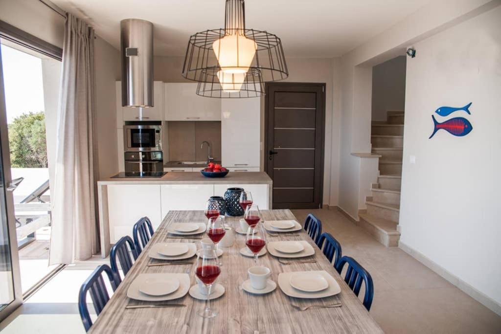 New Villa Blue With Private Pool At Trapezaki Livathos  외부 사진