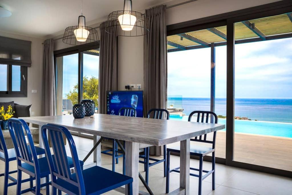 New Villa Blue With Private Pool At Trapezaki Livathos  외부 사진